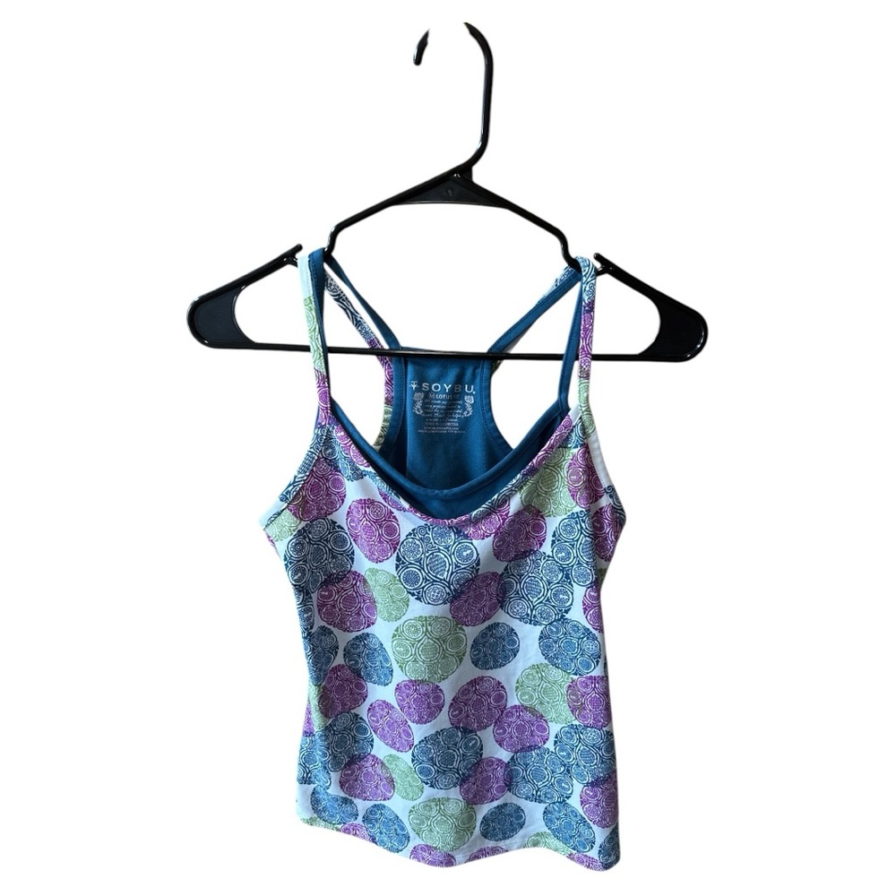 Soybu Multicolor Patterned Athletic Tank